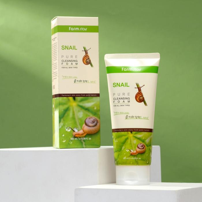 Пенка очищающая FarmStay, с экстрактом улитки, 180 мл 16884