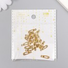 Декор для творчества металл "Булавка" тёмное золото 1,6х0,5 см (комплект 20 шт) - фото 20837741