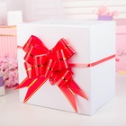 Подарочный Бант - бабочка №4.5, красный, для упаковки подарков - Фото 2
