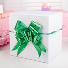Подарочный Бант - бабочка №4.5, зелёный, для упаковки подарков - Фото 2