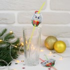 Трубочки для коктейля «С Новым Годом», зайка, набор 6 шт. - Фото 1