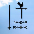 Флюгер "Петух Кукареку" малый 15х25см - фото 24698241