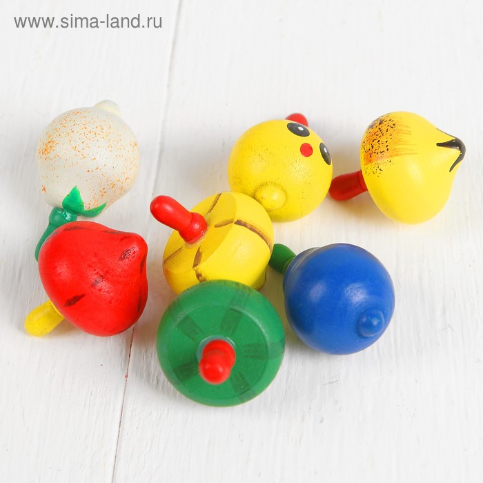 Волчок «Овощи и фрукты», МИКС - Фото 1