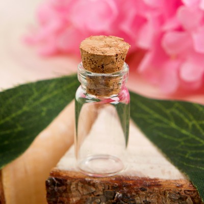 Основа для творчества и декорирования - бутылочка с пробкой, 1 мл, бутылочка: 2.5×0.7 см