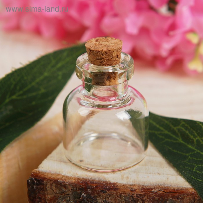 Основа для творчества и декорирования «Бутылочка», с пробкой, 3 мл - Фото 1