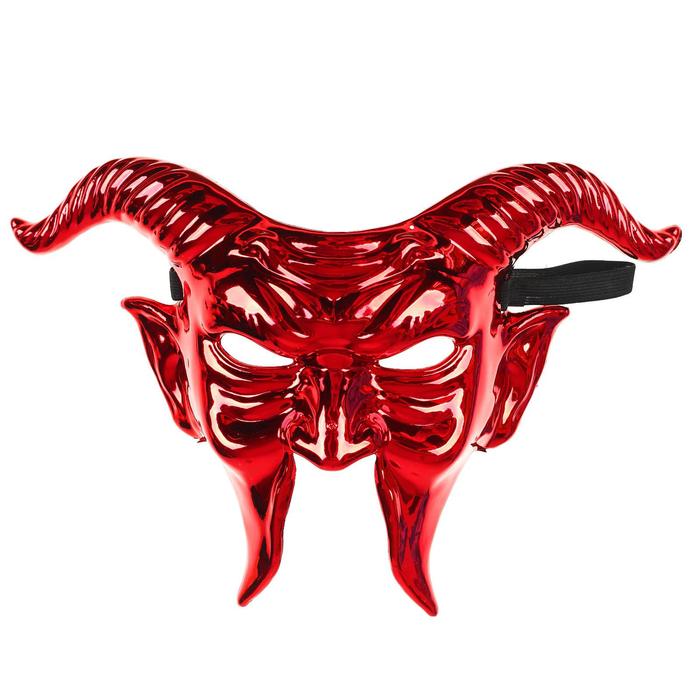Карнавальная маска «Дьявол», цвет красный - Фото 1