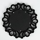 Зеркало настенное «Завитки», d зеркальной поверхности 12,5 см, цвет «состаренное серебро» - Фото 3