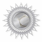 Зеркало настенное «Солнце», d зеркальной поверхности 10,5 см, цвет белый - Фото 2