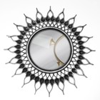 Зеркало настенное «Солнце», d зеркальной поверхности 10,5 см, цвет «состаренное серебро» - Фото 2