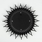 Зеркало настенное «Солнце», d зеркальной поверхности 10,5 см, цвет «состаренное серебро» - Фото 3