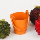 Миниатюра «Ведро малое», размер: 2,5×2,5×2,5 см, цвет оранжевый - Фото 2