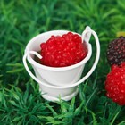 Миниатюра «Ведро малое», размер: 4×4×3,5 см, цвет белый - Фото 2