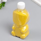 Песок цветной в бутылках "Желтый" 500 гр МИКС - фото 9892312