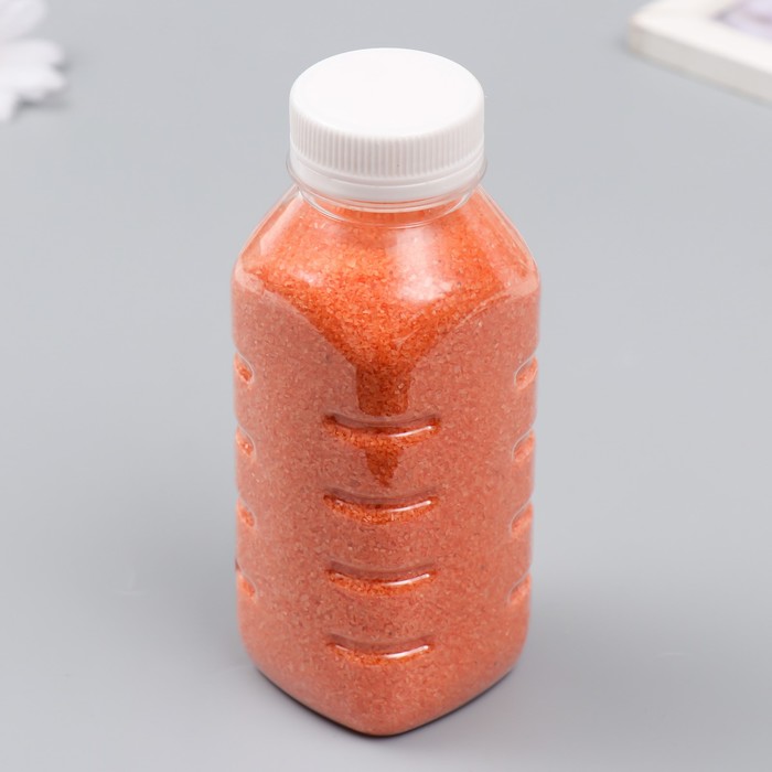 Песок цветной в бутылках "Оранжевый" 500 гр - Фото 1