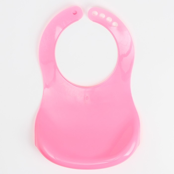 Нагрудник для кормления «Наша принцесса» пластиковый с карманом, цвет розовый - фото 1906935941