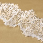 Кружево реснички, 110 мм × 9 ± 0,5 м, в бобине 3 шт по 3 м, цвет айвори - Фото 5