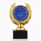 Кубок «Лучший папа», наградная фигура, пластик, золото, 13 см - Фото 2