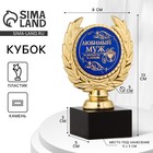 Кубок «Любимый муж», наградная фигура, пластик, золото, 13 см - Фото 1
