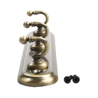 Вешалка ТУНДРА TVT002, металлическая, трёхрожковая, цвет бронза - Фото 7