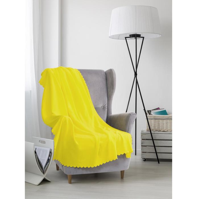 Плед «Экономь и Я», цвет жёлтый, 150 × 130 см, 160 г/м², п/э 100 % - Фото 1