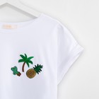 Футболка женская KAFTAN "Summer time", р-р 44-46, белый - Фото 3