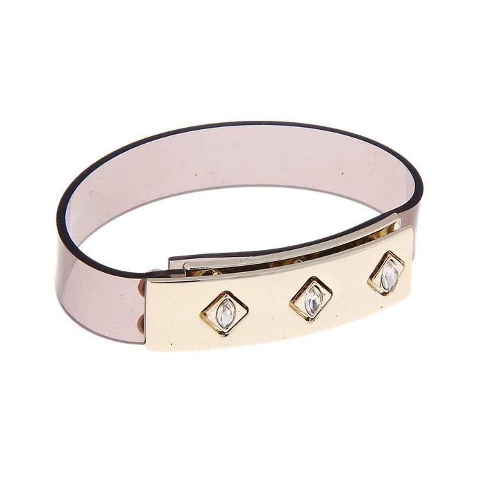 Браслет-ассорти «Анти», цвет чёрный, золото - Фото 1