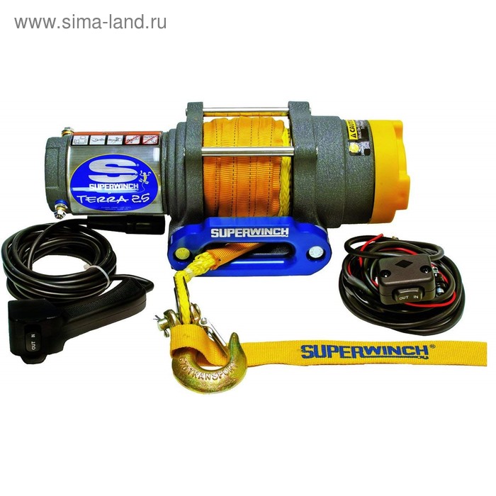 Лебедка электрическая Superwinch TERRA 25 с синтетическим тросом - Фото 1