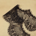 Кружево реснички, 110 мм × 9 ± 0.5 м, в бобине 3 шт. по 3 м, цвет чёрный - Фото 2