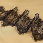 Кружево реснички, 110 мм × 9 ± 0.5 м, в бобине 3 шт. по 3 м, цвет чёрный - Фото 5