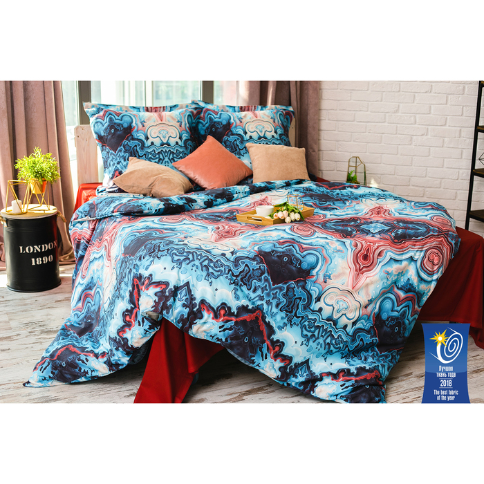 УЦЕНКА Постельное бельё Этель 2 сп «Агат» 175х205 см, 210х240 см, 70х70+5 см,-2 шт - Фото 1