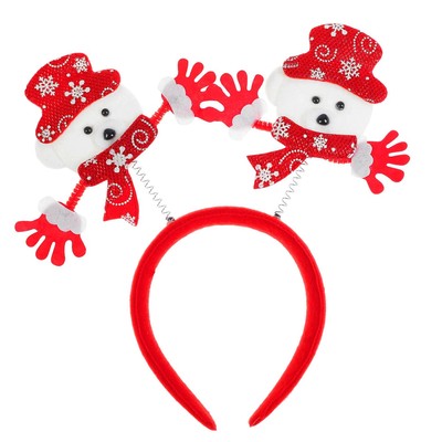 Ободок новогодний карнавальный «Мишка»