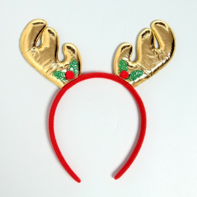 Ободок новогодний карнавальный «Рожки»