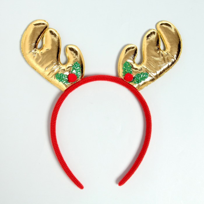 Ободок новогодний карнавальный «Рожки» - Фото 1