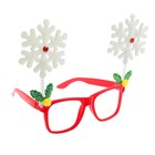 Очки карнавальные новогодние «Снежинки» - Фото 2