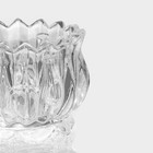 Сахарница стеклянная Доляна «Галерея», 150 мл, 8,5×11 см, с крышкой - Фото 3