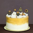 Украшения для торта «С Новым годом», олень, набор 6 топперов + декор - Фото 1