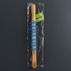 Массажёр «Скалка», универсальный, деревянный, 37.5×4 см, 9 колёс с шипами, МИКС - Фото 7