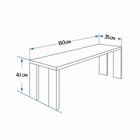 Лавка деревянная, 80×35×41 см, «Добропаровъ» - Фото 2