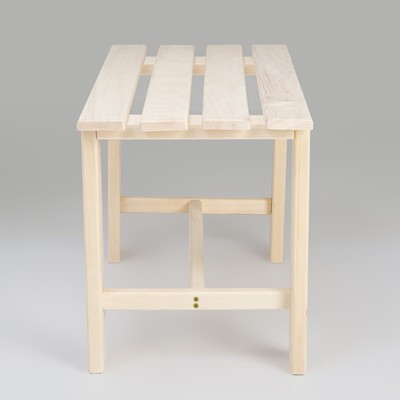 Лавка деревянная "Эконом" из липы, 80 х 35 41 см, для бани и дачи, садовая