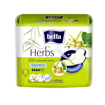 Гигиенические прокладки Bella Herbs komfort с экстрактом липы, 10 шт. - Фото 1