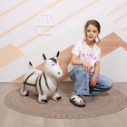 Попрыгун ZABIAKA «Зебра», 55×29×50 см, белый - Фото 5