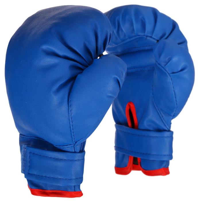 Перчатки боксёрские детские, цвет синий - Фото 1