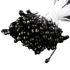 Тычинки для искусственных цветов "Капельки чёрные" (набор 130 шт) длина 6 см - Фото 2