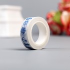 Клейкая лента декоративная бумажная "Морская" ширина 1,5 см намотка 10 метров - Фото 1