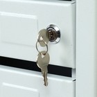 Ящик почтовый многосекционный, 4 секций, с задней стенкой, серый, дверка МИКС - Фото 6