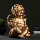 Подсвечник "Ангел сидя в руке" 26х21х30 см бронза, для свечи d=6 см - Фото 2