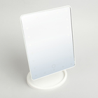 УЦЕНКА Зеркало LuazON 003, подсветка, 26,5×16×12 см, 22 диода, 4xАА, (не в комплекте), белое - Фото 5