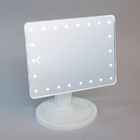 УЦЕНКА Зеркало LuazON 003, подсветка, 26,5×16×12 см, 22 диода, 4xАА, (не в комплекте), белое - Фото 8