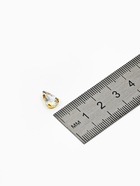 Стразы в цапах (набор 5 шт.), 6×10 мм, цвет белый в золоте - Фото 2