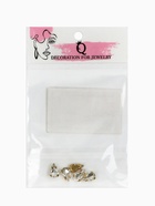 Стразы в цапах (набор 5 шт.), 6×10 мм, цвет белый в золоте - Фото 5